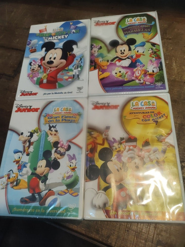 Mickey Disney Lote 4 Dvds Nuevos Originales, Walt Disney