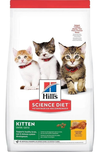 Alimento Para Gatos Hills Kitten Dry 7 Lb