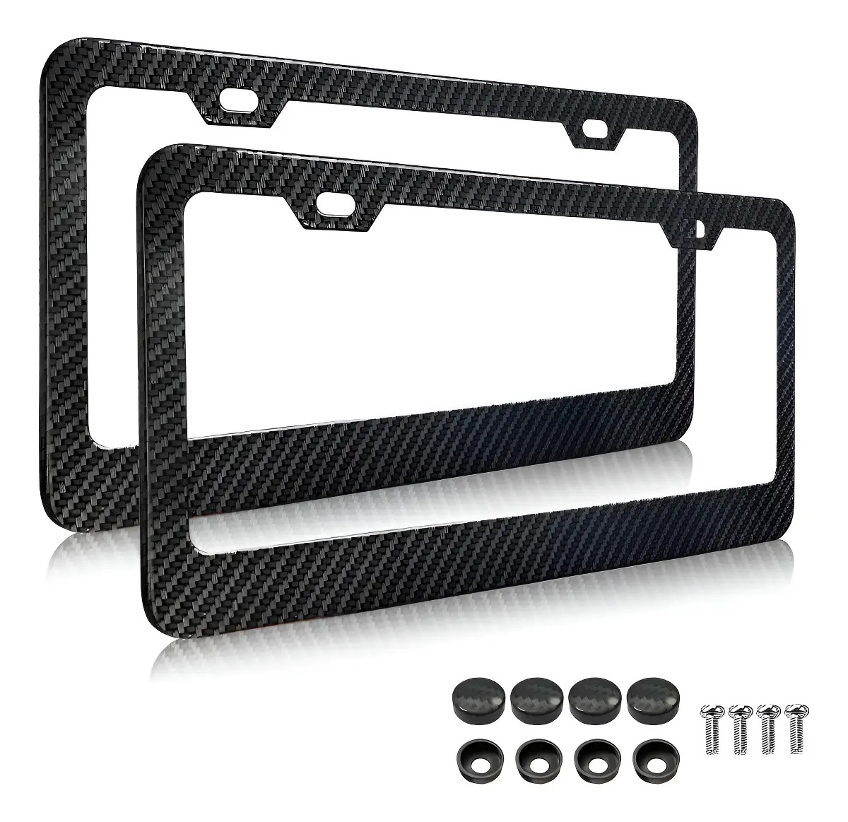 Porta Placas de Fibra de Carbono con Kit de Montaje para JEEP Renegade 2017-2018