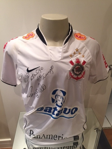 Camisa Oficial Corinthians - Autografada Por Ronaldo 9 - P