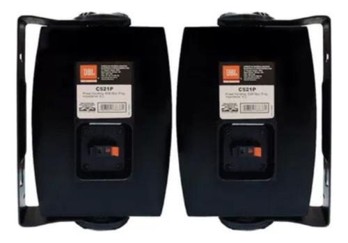 Kit Som Ambiente Amplificado Ths 4600 4 Caixas Som Jbl C521p