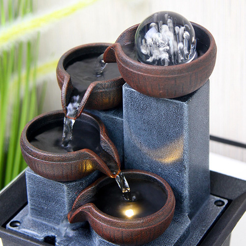 Fonte De Mesa Meditação Relaxante Quarto Fonte Cachoeira