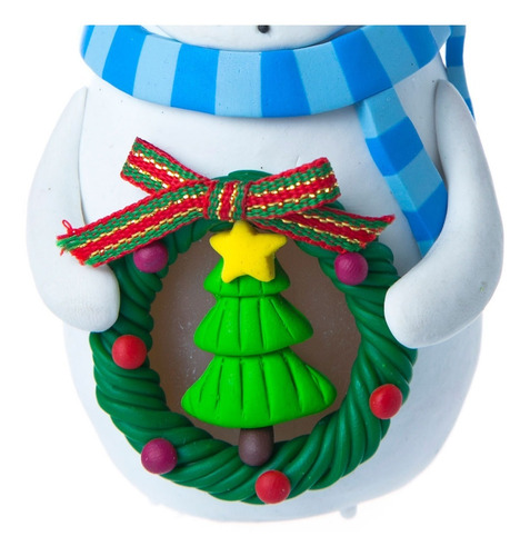 Imagen 5 de 5 de Adornos Navideños Running Mono De Nieve Con Árbol Iluminado
