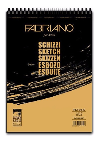 Block Fabriano Schizzi A3 90 Grs 100 Hojas Color Beige