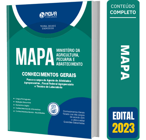 Apostila Conhecimentos Gerais (agente De Atividades Agropecuárias, Fiscal Federal Agropecuário E Téc De Laboratório) Concurso Mapa
