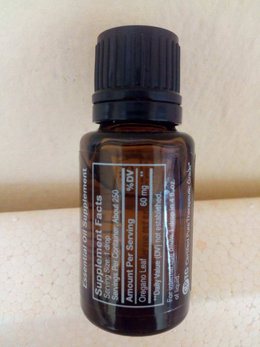 Aceite Esencial De Orégano 15ml Candidiasis Verrugas Doterra