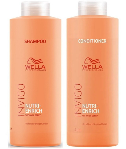 Shampoo 1000ml + Acondicionador 1000ml Wella Nutri Enrich