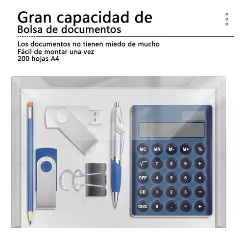 De 20pcs Carpetas Folder Plastico Plastico Documento A4 De