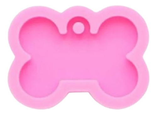 Imagen 1 de 3 de Molde Silicona Chapita Hueso Individual Joyería Joya Resina