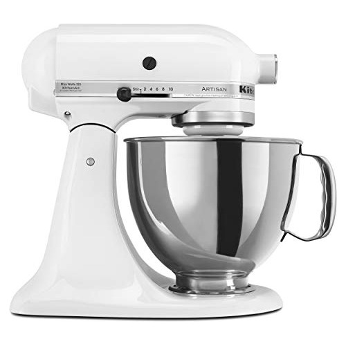 Kitchenaid Ksm150pswh Serie Artesanal 5 Qt. Batidora De Pie