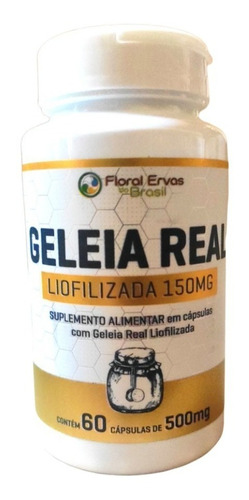 Geleia Real Liofilizada 60 Caps Imunidade & Saude - 500 Mg Sabor Sem Sabor