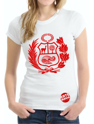 Polo Mujer Escudo Peru Peruano