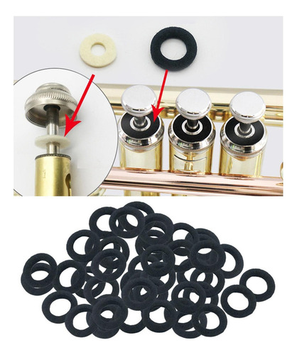 2 Accesorios De Trompeta Almohadillas De Fieltro Blancas