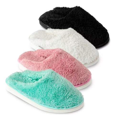 Pantuflas Chinelas De Mujer De Pelo Abrigadas Susurro