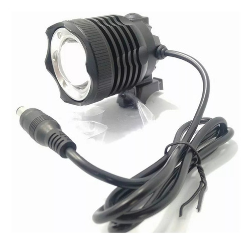 Farol Bicicleta Monster 1200lumens Regulagem Completo+2brind Cor Preto