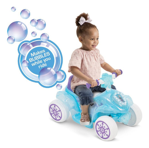 Huffy Disney Frozen Cuatriciclo Eléctrico 6v Con Burbujas