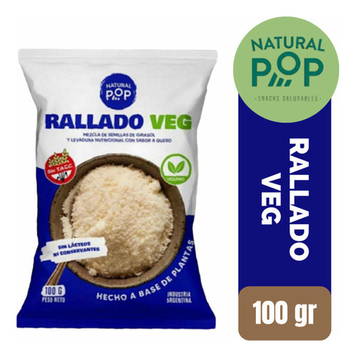 Mezcla Rallado Veg Natural Pop Sin Tacc Y Vegano X 100 Grs