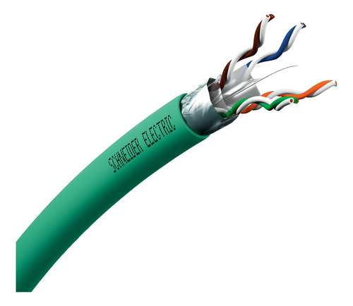 Schneider Actassi Cable F/utp Cat 6a 500m Lszh Verde