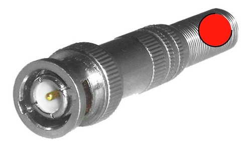 5 Conectores Bnc Atornillable Rg59 Coaxial Siames Cctv Video