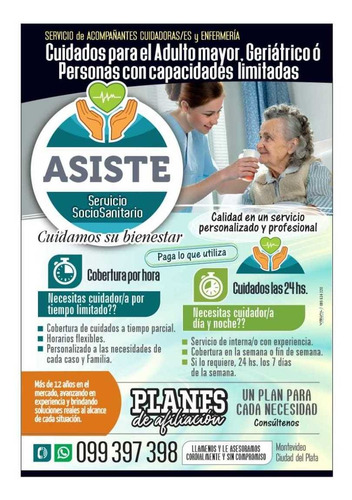 Imagen 2 de 5 de Servicio De Acompañante Y Cuidadores /as