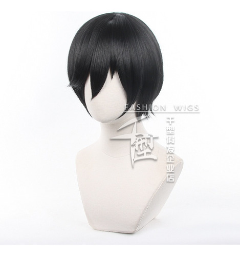 Blue Lock Itoshi Rin Halloween Cosplay Peluca Corto Pelo