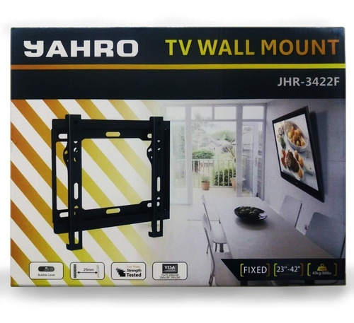 Imagen 2 de 7 de Soporte Tv Jahro Jhr 3422f 23/43 Hasta 40 Kg Sist Vesa