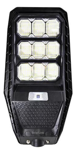 Reflector Solar Integrado 100w C/ Sensor Fotocelula Remoto Carcasa Negro Luz Blanco frío