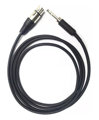 Cable De Audio Xlr A Plug 6.3 Balanceado De 10 Metros