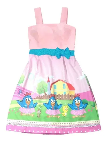 Vestido galinha pintadinha rosa mercado cheap livre