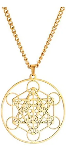 comprar Collar De Cubo De Metatrón, Joyería De Geometría Sagrada Par