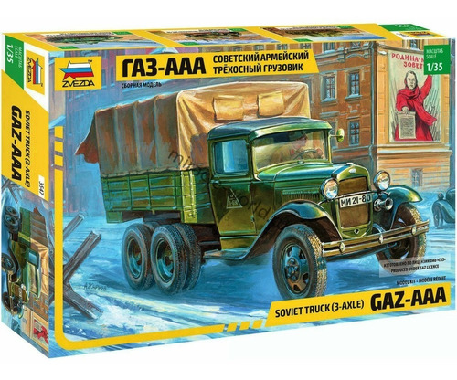 Zvezda 3547 Gaz-aaa Soviet Truck 1/35 Milouhobbies