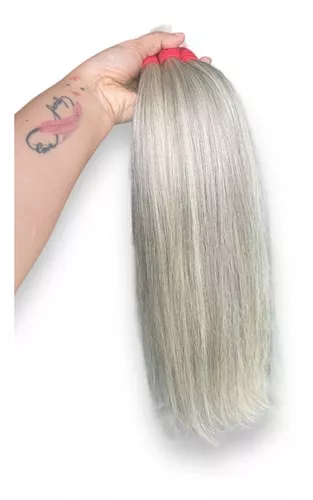 Cabelo Humano Vietnamita Loiro Mesclado 55cm-100g Mega Hair