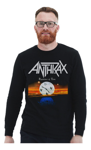 Polera Ml Anthrax Persistence Of Time Metal Impresión Direct