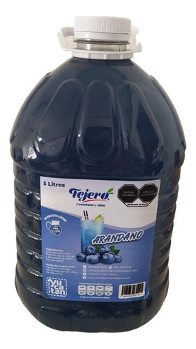 Jarabe Concentrado Tejero Galón De 5 Litros 1 Pieza Sabores