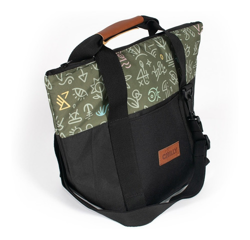 Imagen 6 de 9 de Bolso Térmico 10 Lts Diseño Doodle Wall Chilly
