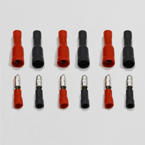 Kit 6x Pares Terminais Elétricos Crimpar Crimpagem Macho Fêmea 0.5 A 1.5mm Frete Grátis Carta Registrada