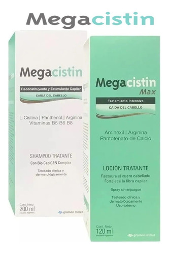 Combo 1 Shampoo Tratante Y 1 Loción Tratante Megacistin Max