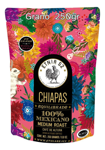 Café De Altura Chiapas, Tueste Americano, En Grano, 250g