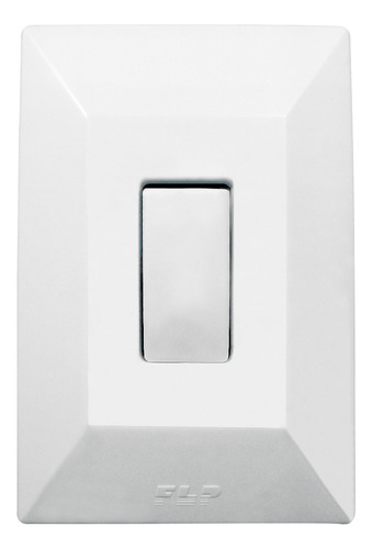 Kit 20 Interruptor Simples 1 Tecla Espelho Branco Dubai