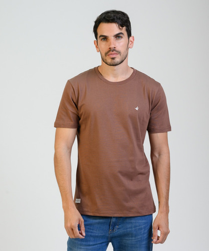 Remeras Hombre Brooksfield Algodón Premium Lisa Moda 1091b