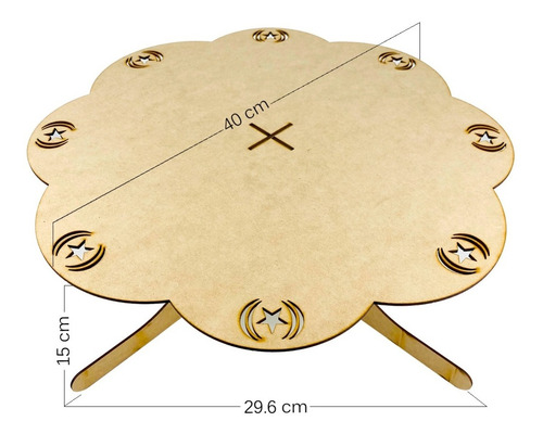 Imagen 5 de 10 de Kit Candy Bar Mdf Mesa De Postres Dulces Mobiliario Fiesta