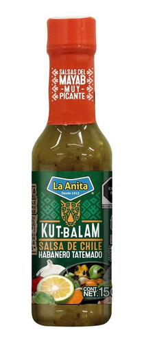 Aji Salsa Habanero Tatemado Kut-balam La Anita 150ml