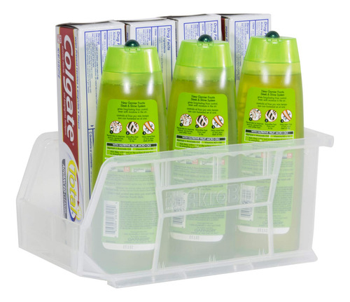 Bins De Almacenamiento Apilables Plásticos Transparentes Pac