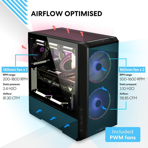 Funda Para Pc Lian Li Lancool 216 E-atx Airflow Rgb Con Vent