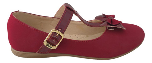 Flats Balerinas Zapatillas Niñas Jakuna 21859 Rojo Cereza