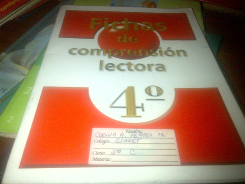 Ficha D Compresion Lectora.4 Grado.santillana.libro Escolar