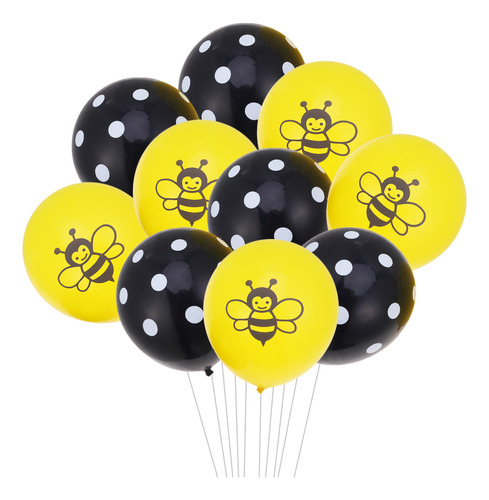 Globos Para Baby Shower Con Forma De Abeja, 10 Unidades