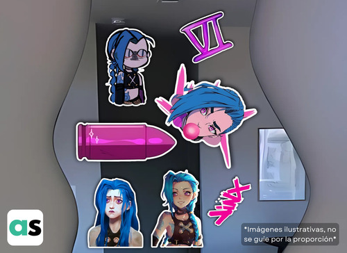 Sticker Jinx Arcane Powder Lol League Of Legends 53 Las X3