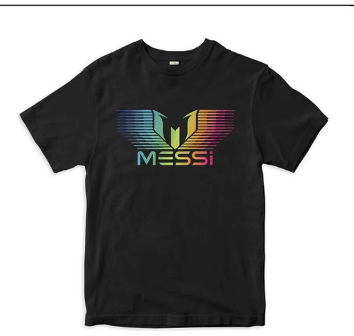 Polera Infantil Unisex Lionel Messi Logo Futbol Estampado