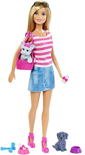 Barbie Con El Perrito De Accesorios